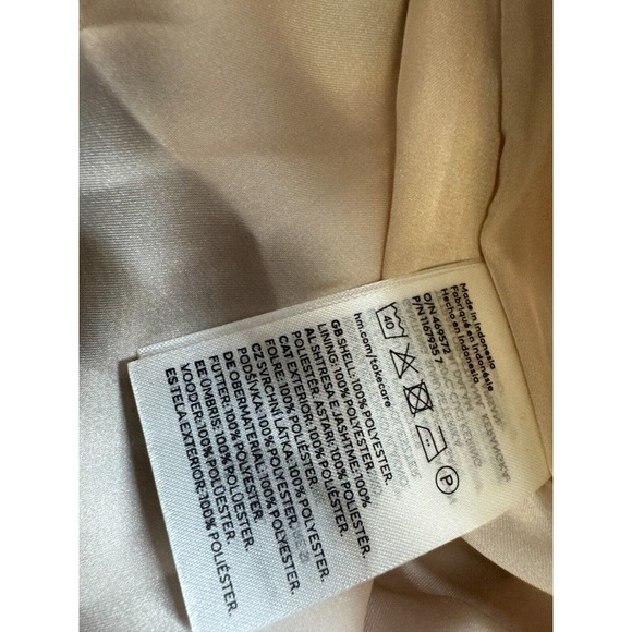 H&M CONSCIOUS Pink Floral Chiffon Maxi Dress Sleeveless Keyhole Neck NEW Size L - Picture 7 of 8